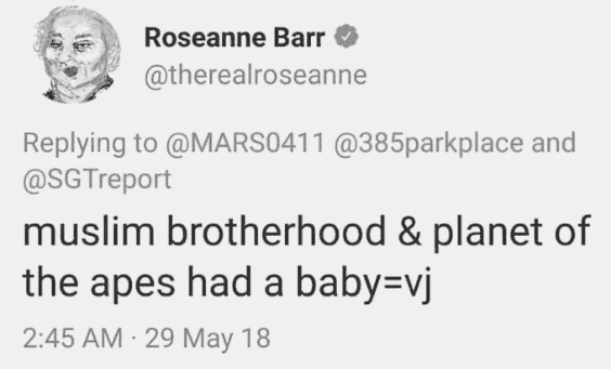 Roseanne's Tweet