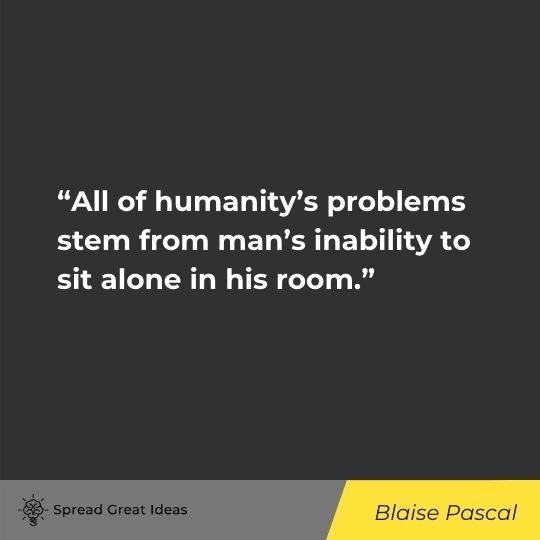 Blaise Pascal quote on acceptance