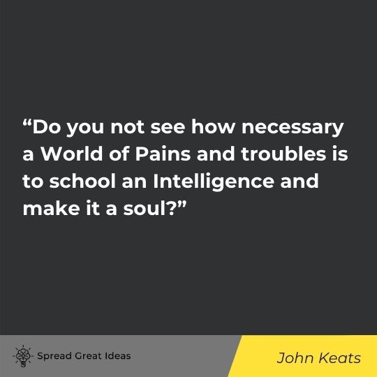 John Keats quote on adversity