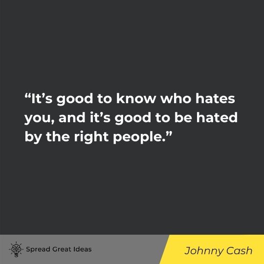 Johnny Cash quote on adversity