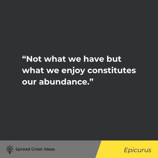 Epicurus quote on attitude 