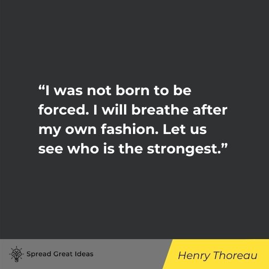 Henry Thoreau quote on autonomy