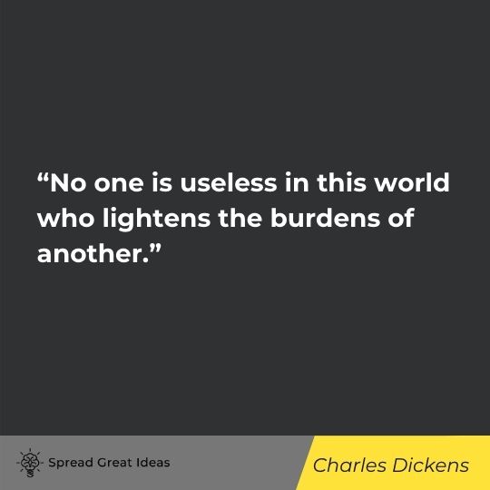 Charles Dickens quote on community