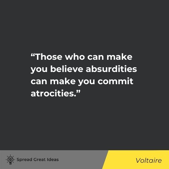 Voltaire quote on critical thinking