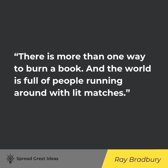 Ray Bradbury quote on critical thinking