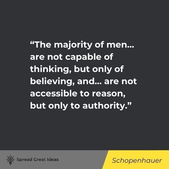 Schopenhauer quote on critical thinking