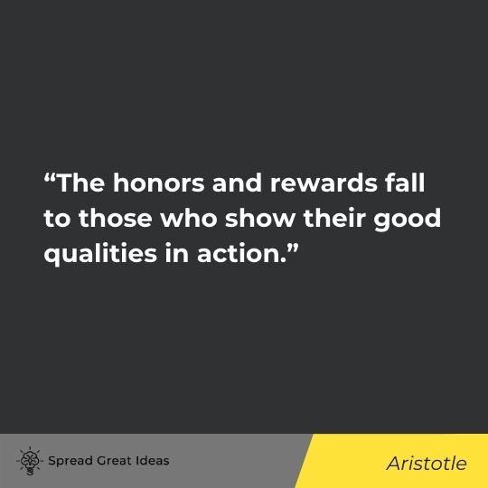Aristotle quote on deserving 