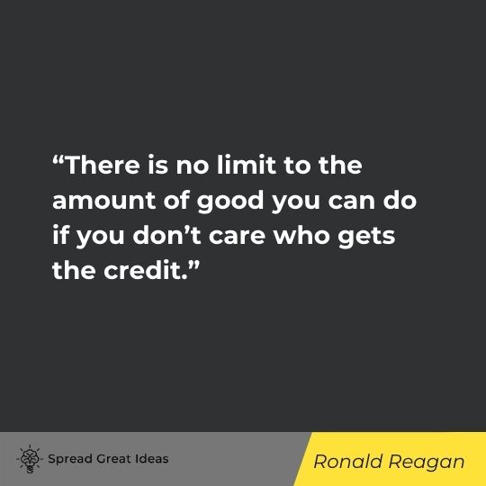 Ronald Reagan quote on deserving 