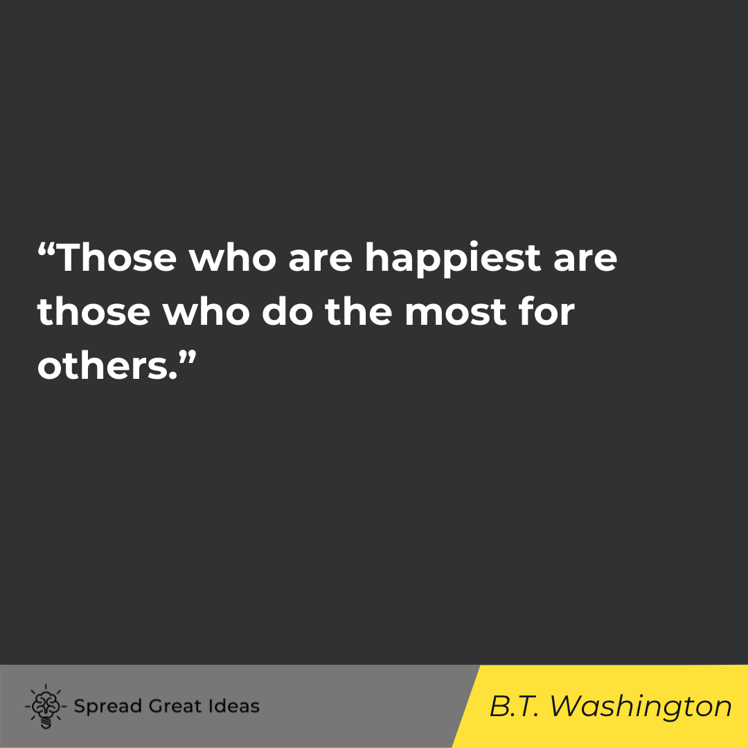 B.T. Washington quote on community
