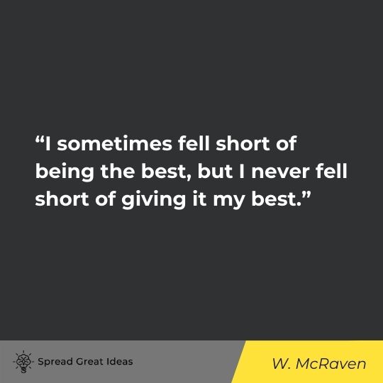 W. McRaven quote on doing your best 