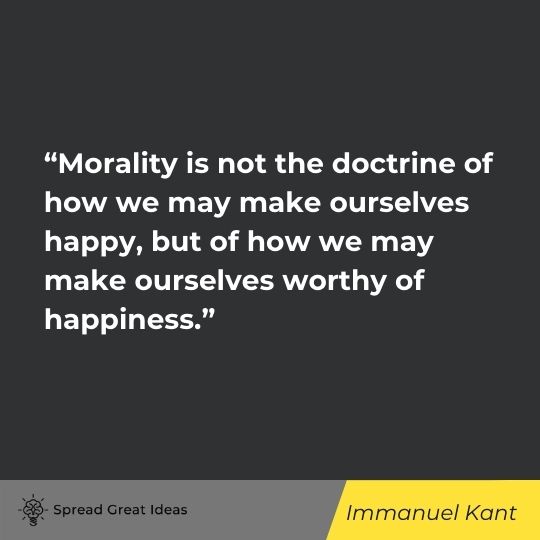 Immanuel Kant quote on eudaimonia