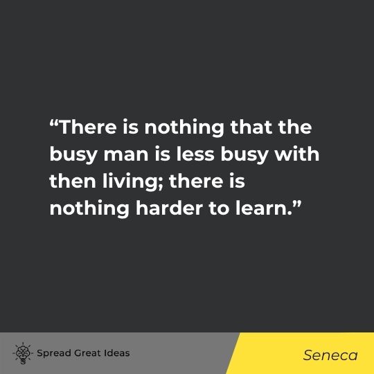 Seneca quote on focus