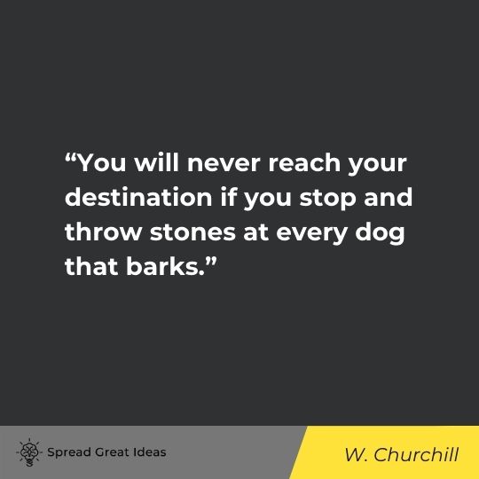 W. Churchill quote on focus