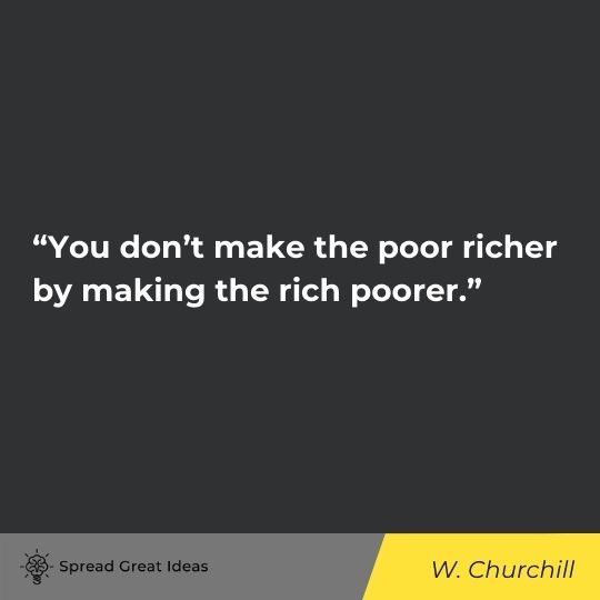 W. Churchill quote on free market