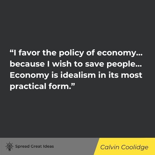 Calvin Coolidge quote on free market