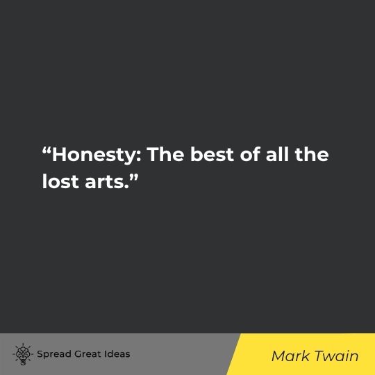 Mark Twain quote on honesty