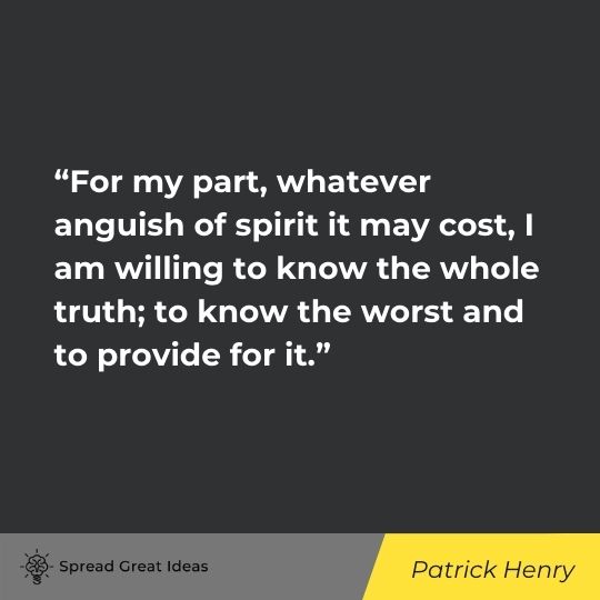 Patrick Henry quote on honesty
