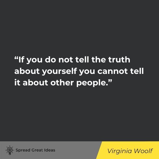 Virginia Woolf quote on honesty