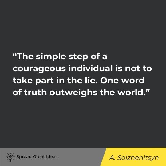 Aleksandr Solzhenitsyn quote on honesty 