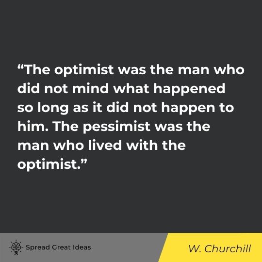 W. Churchill quote on human nature