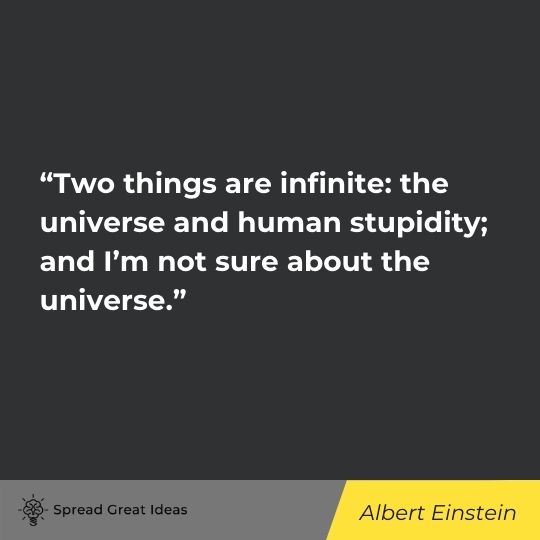 Albert Einsein quote on human nature