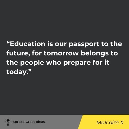 Malcolm X quote on ideas