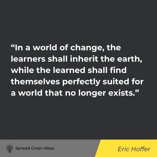 Eric Hoffer quote on ideas