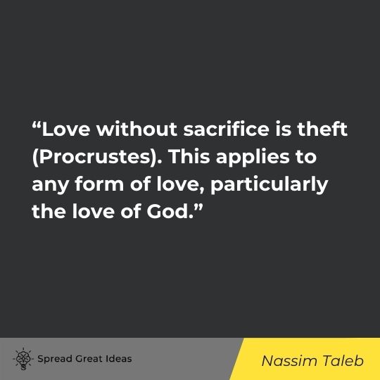 Nassim Taleb quote on love