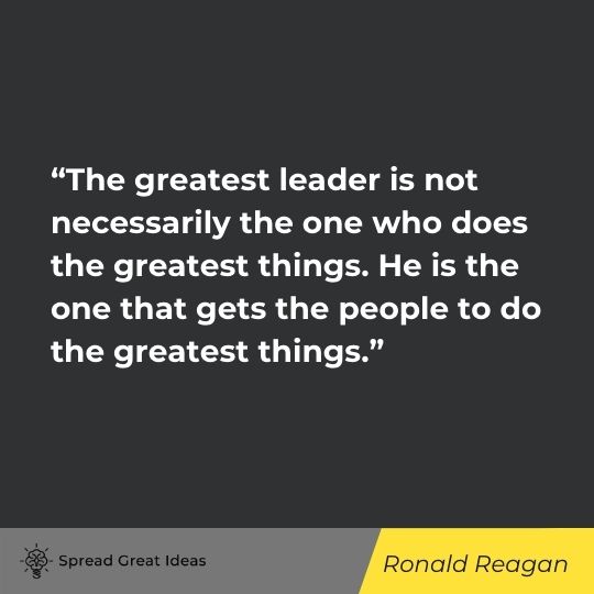 Ronald Raegan quote on management 