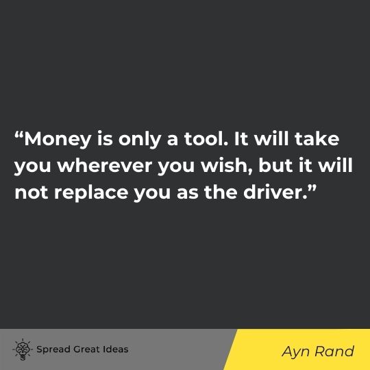 Ayn Rand quote on measuring wealth