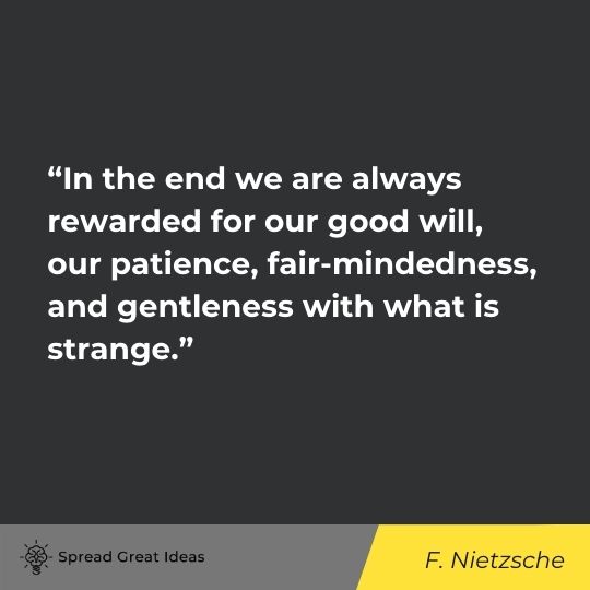 F. Nietzsche quote on patience