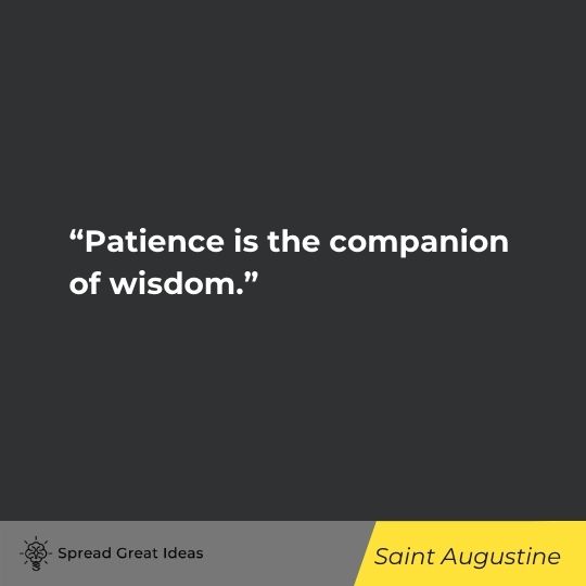 Saint Augustine quote on patience