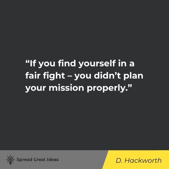 D. Hackworth quote on power & strategy