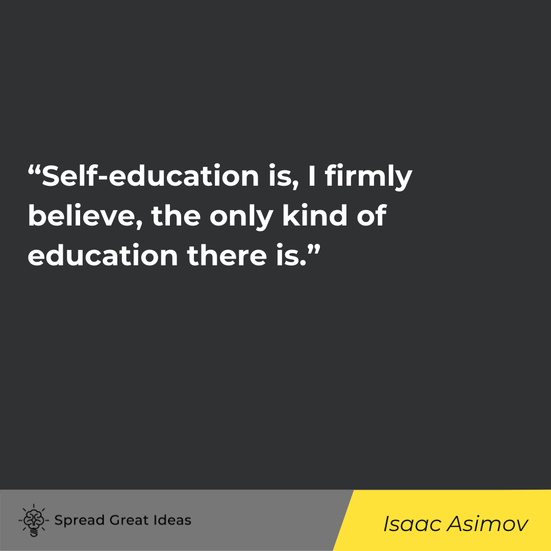 Isaac Asimov quote on education 