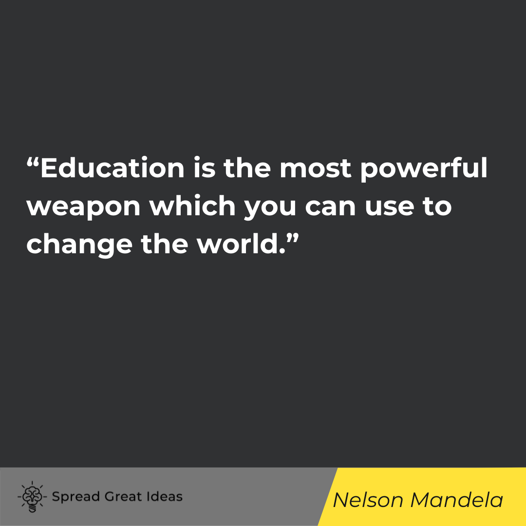 Nelson Mandela quote on education 