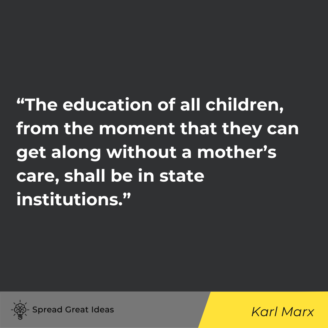 Karl Marx quote on education 