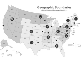 Map of Federal Reserve Districts