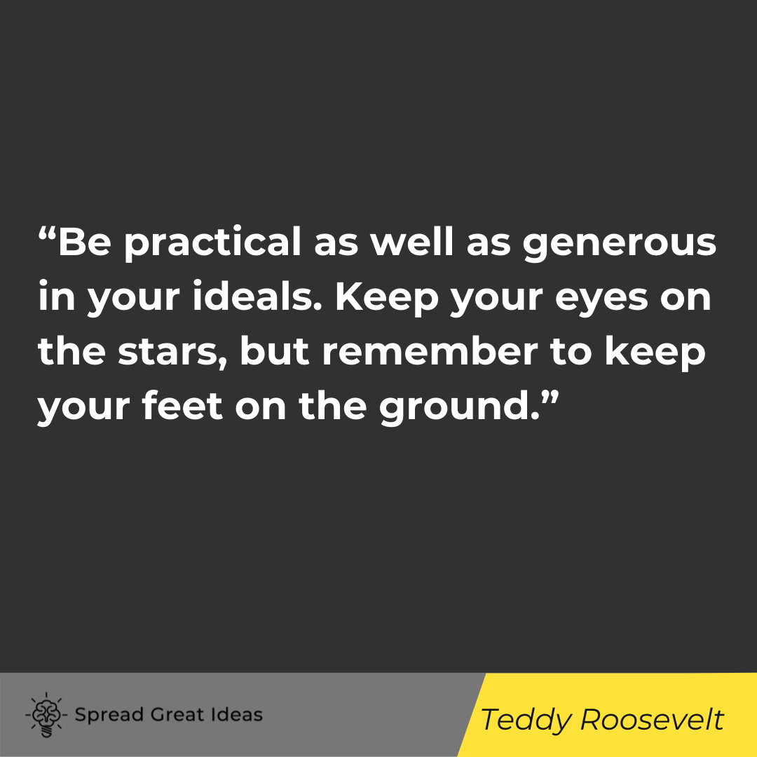 Teddy Roosevelt quote on focus