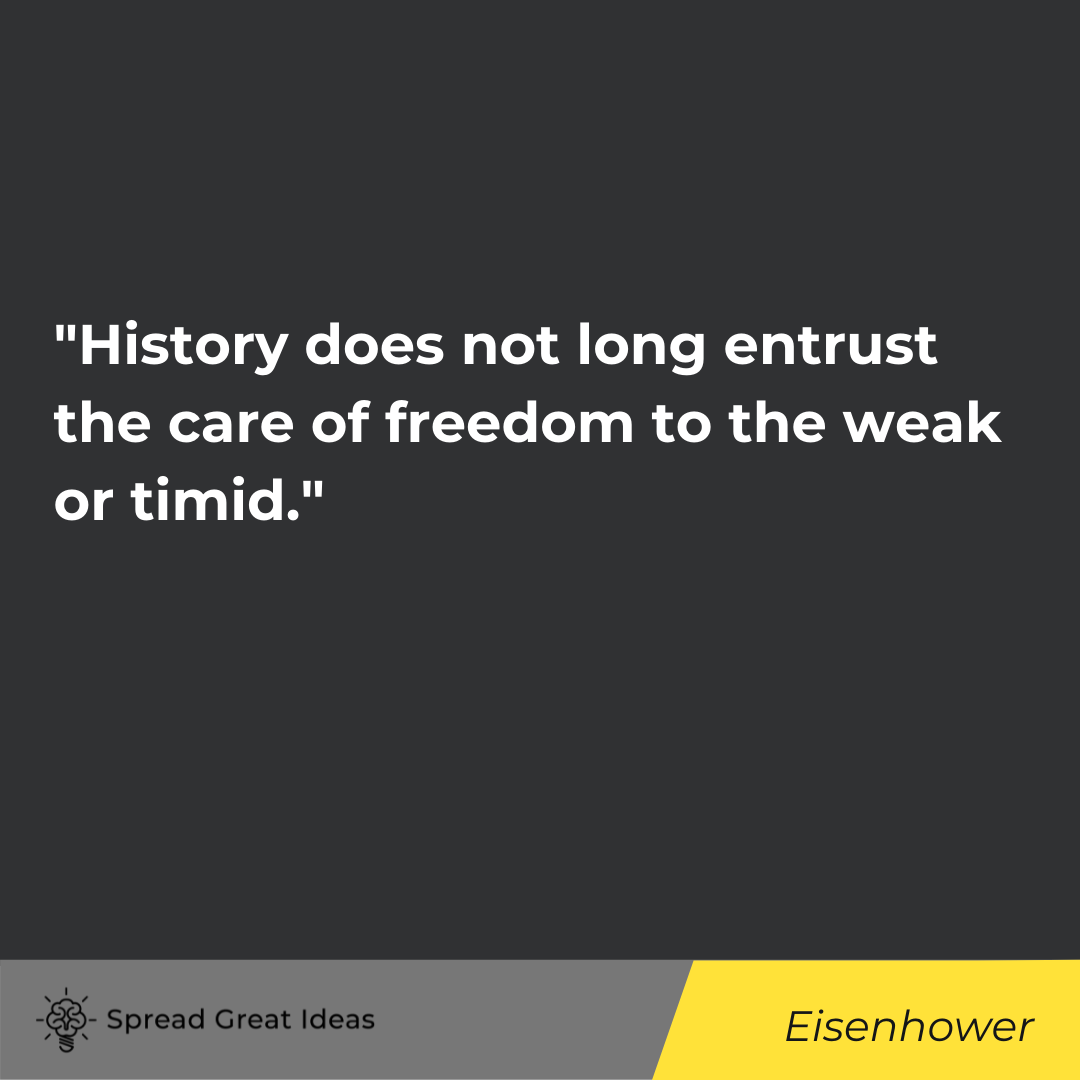 Eisenhower quote on history
