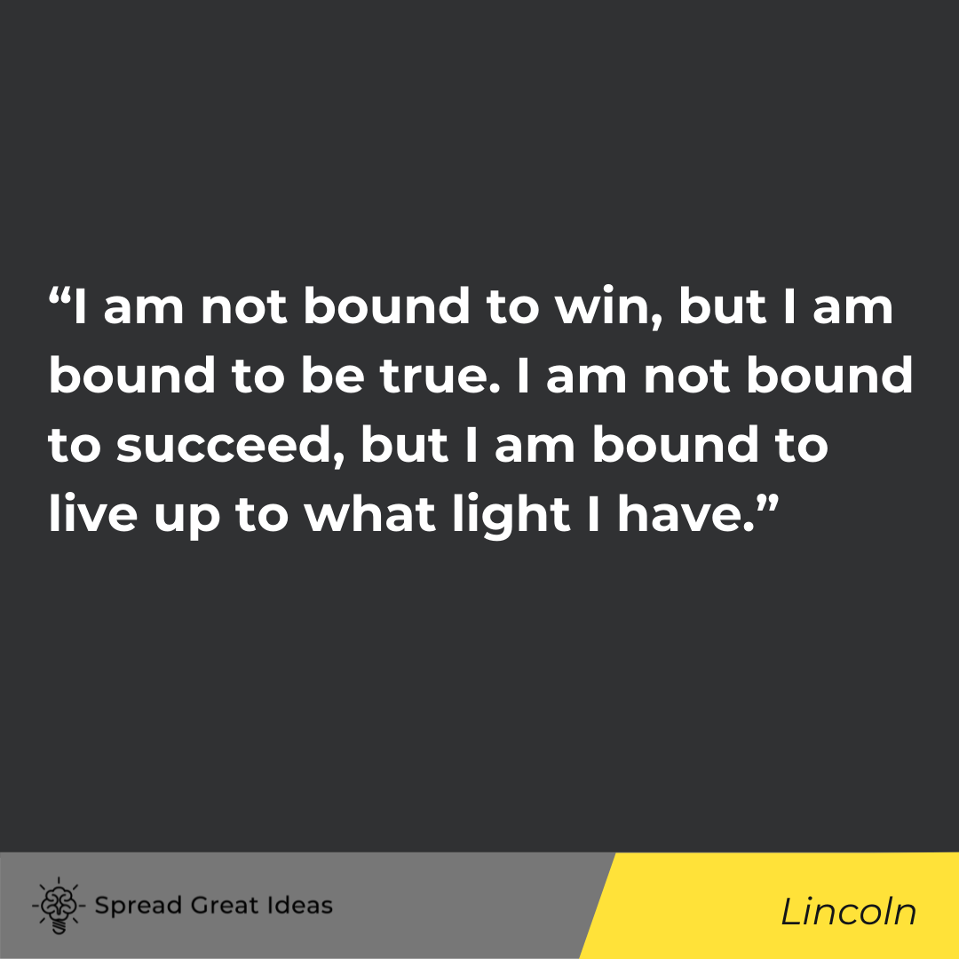 Lincoln quote on honesty