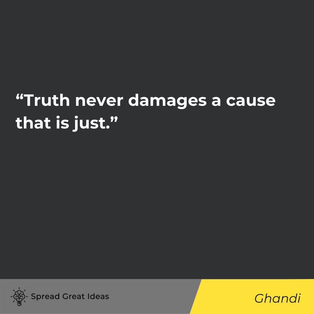 Ghandi quote on honesty