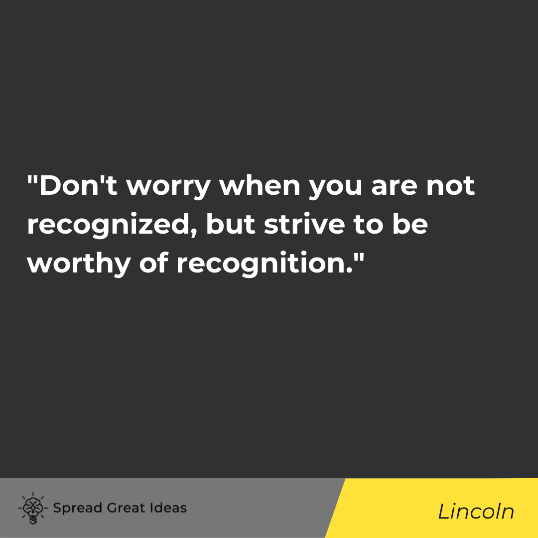 Lincoln quote on deserving 