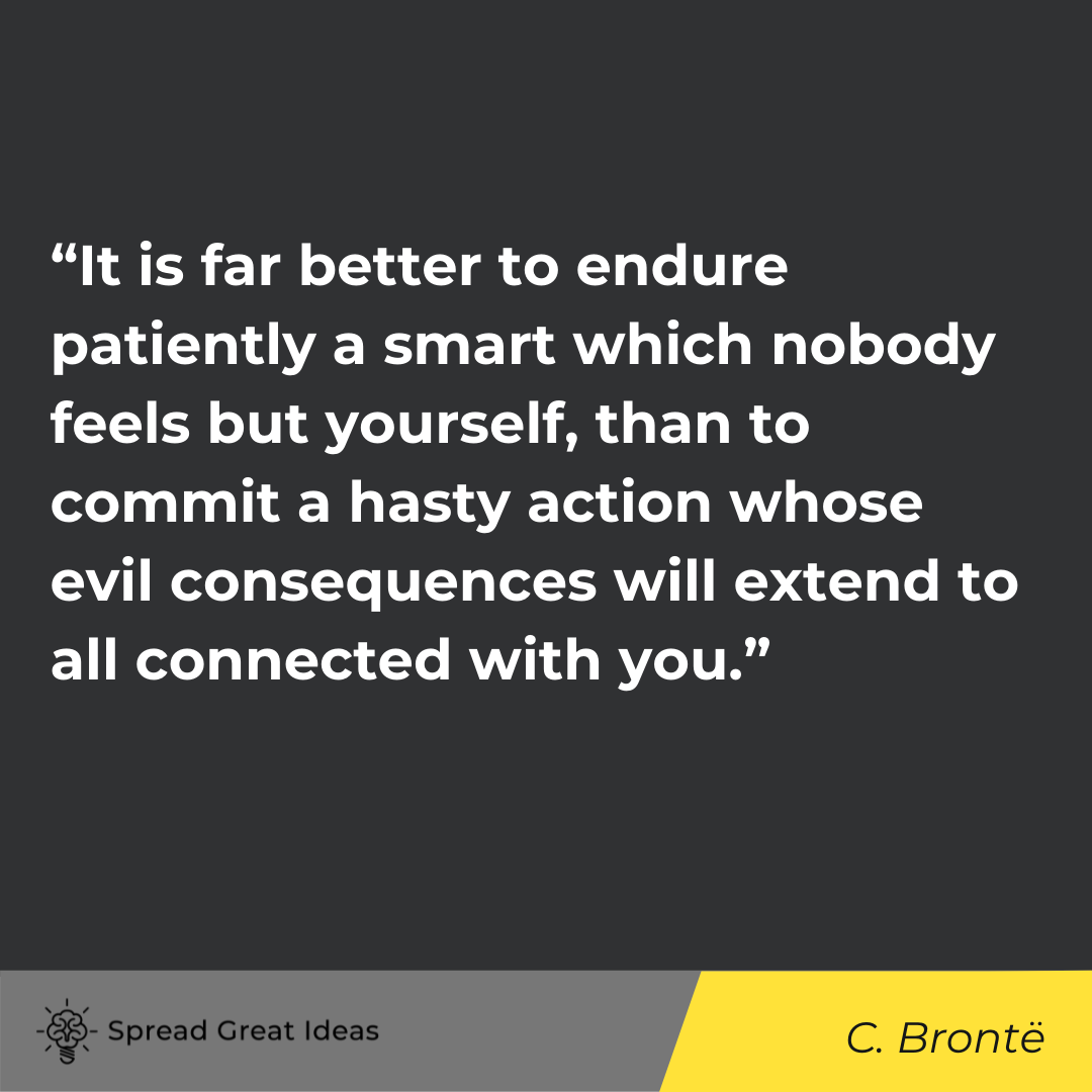 C Bronte quote on patience