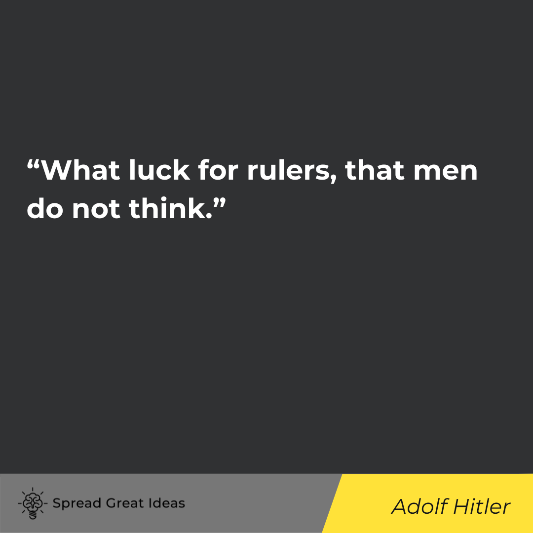 Adolf Hitler quote on collectivism