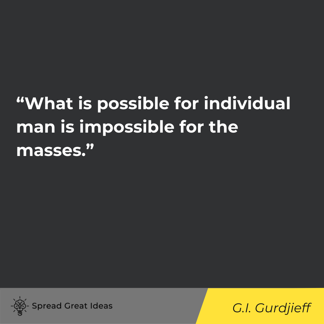 G.L. Gurdjieff quote on collectivism