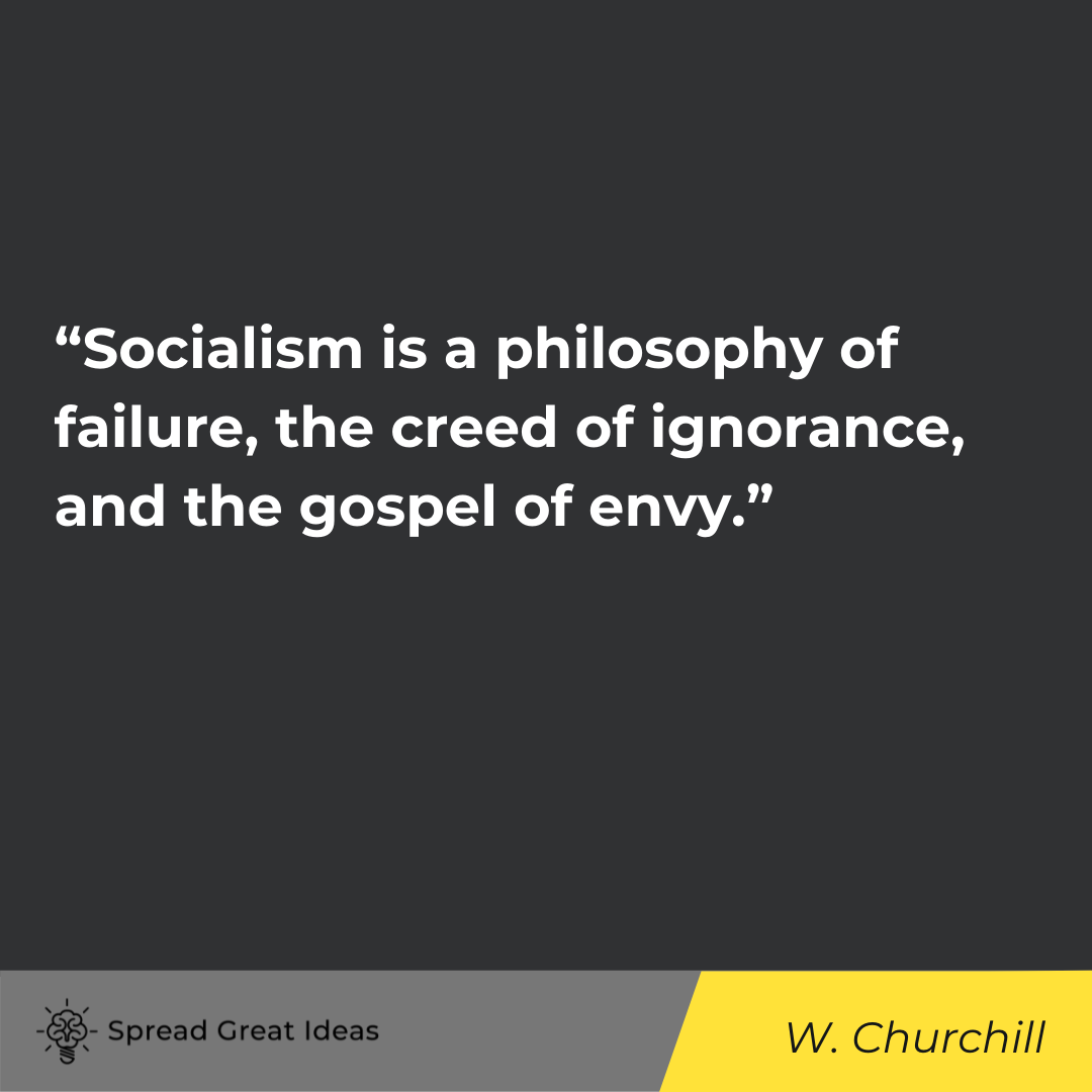 W. Churchill quote on collectivism