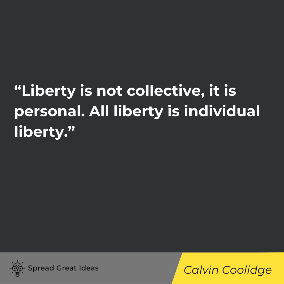 Calvin Coolidge quote on collectivism