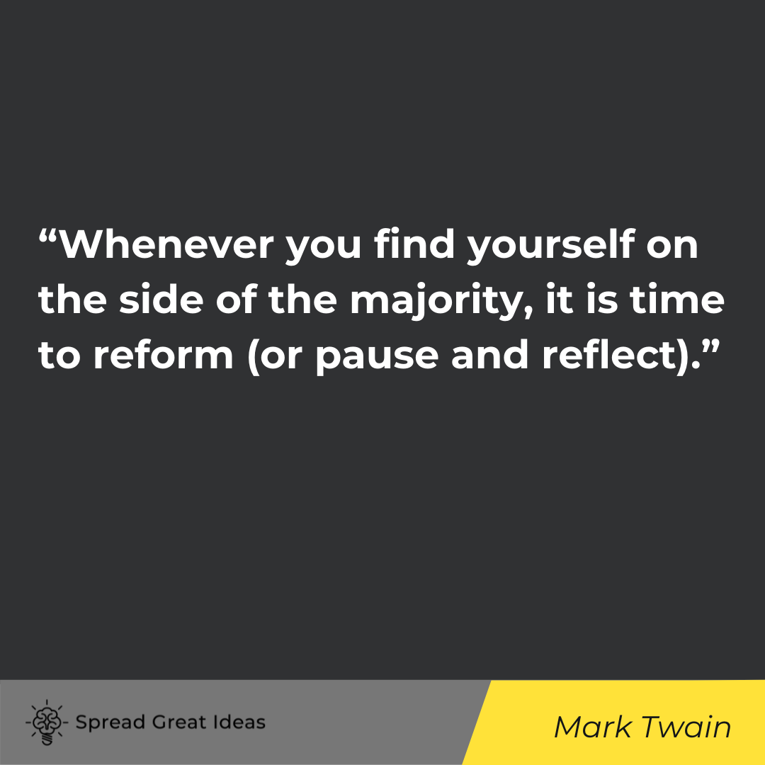 Mark Twain quote on collectivism