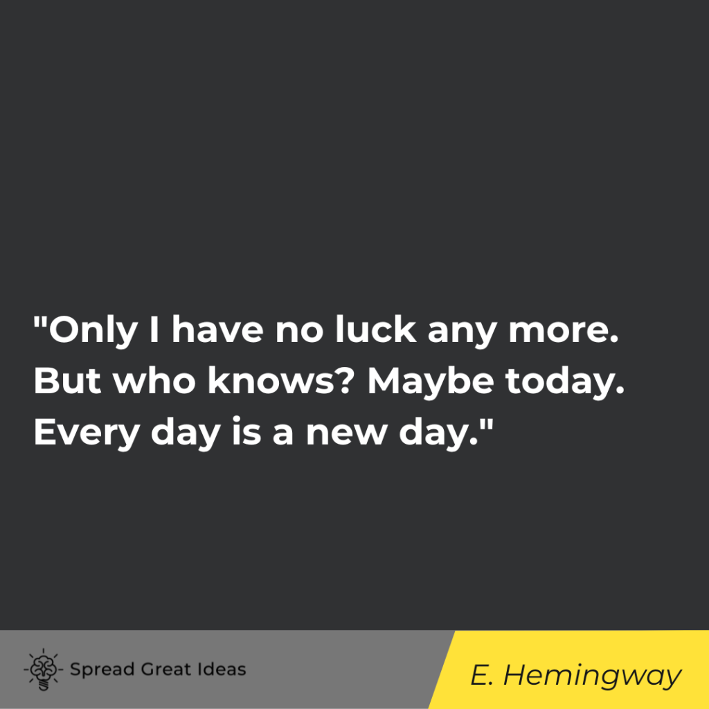 Ernest Hemingway quote on adversity