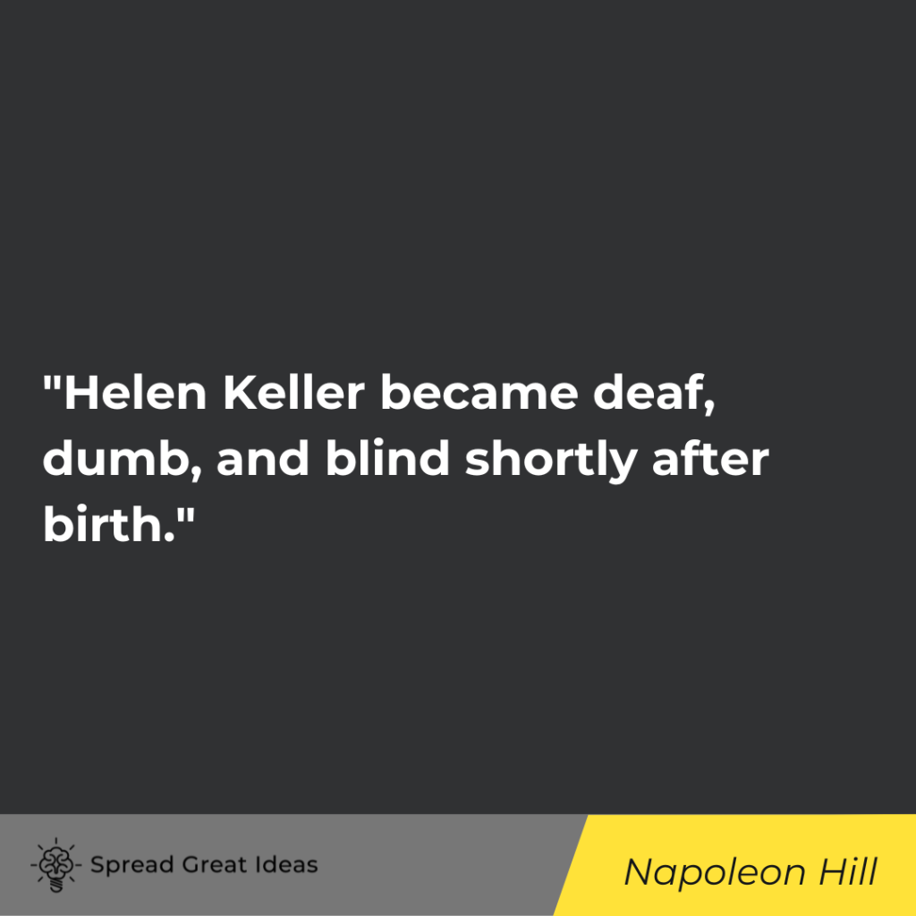 Napoleon Hill quote on adversity